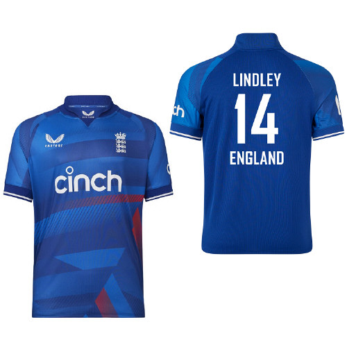 England Castore 2023 Personalised ODI Cricket Shirt - Snr