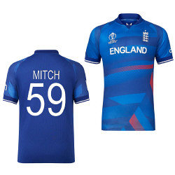 England Castore 2023 Personalised World Cup Cricket Shirt - Jnr